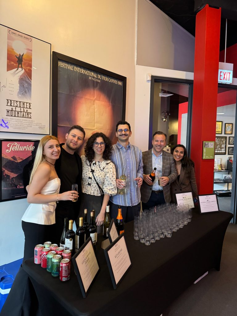 Anatolia Restaurant Owners and Chef at their drink table