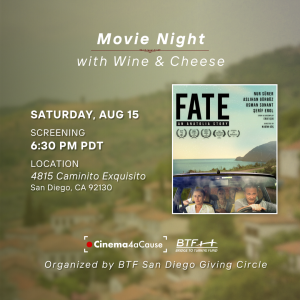 Movie Night with Wine and Cheese: San Diego's Cinema4aCause Event